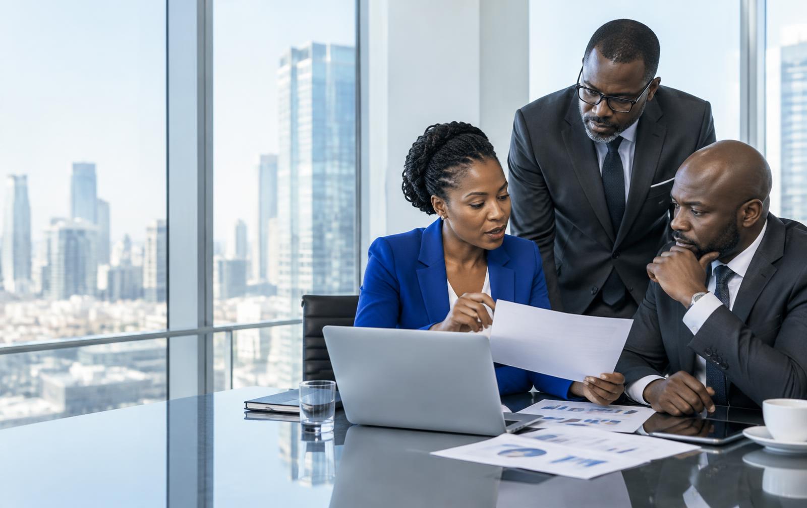 Illustrative African business executives planning U.S. expansion